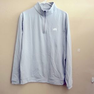 Peter Millar Light Gray Quarter-Zip Jacket